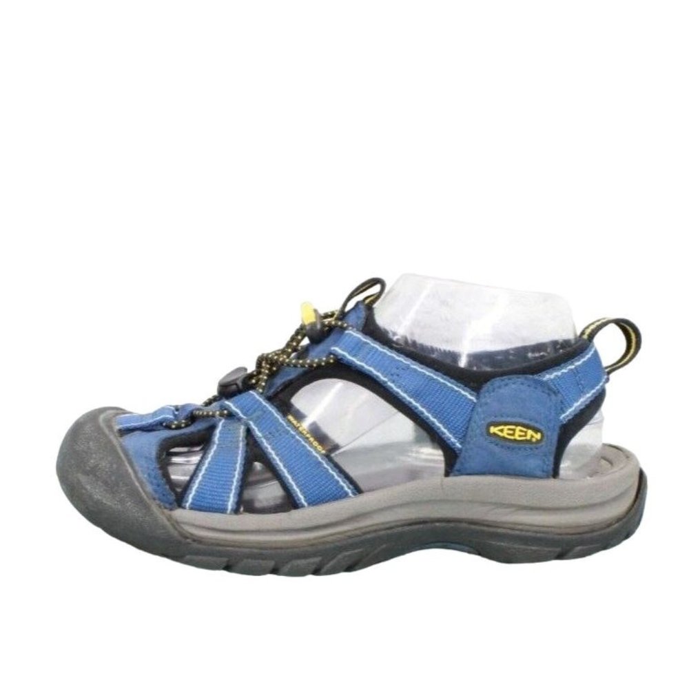 Keen Newport Blue Nylon Suede Bungee Waterproof Hiking Sandals Size US 6.5 - Picture 1 of 10